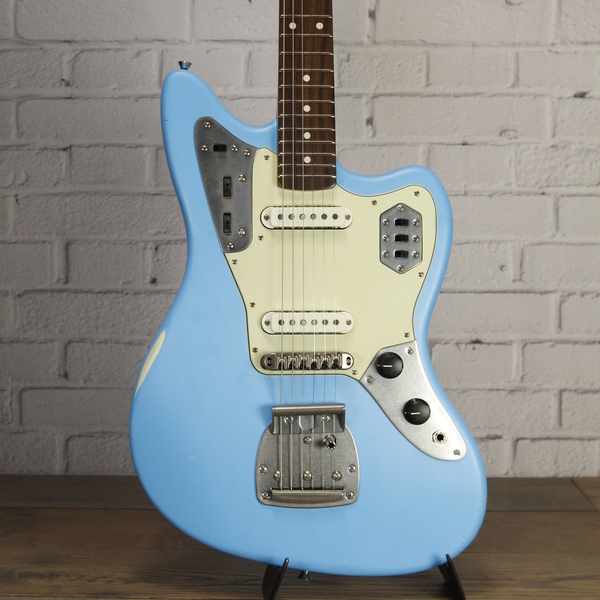 Nash JG-63 Alder Electric Guitar Daphne Blue Light Aging w/Nash Case #COL72