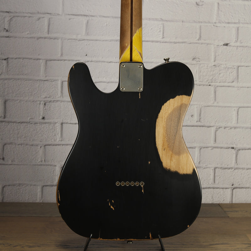 Nash E-1HB Alder Electric Guitar Black Heavy Relic w/Nash Case