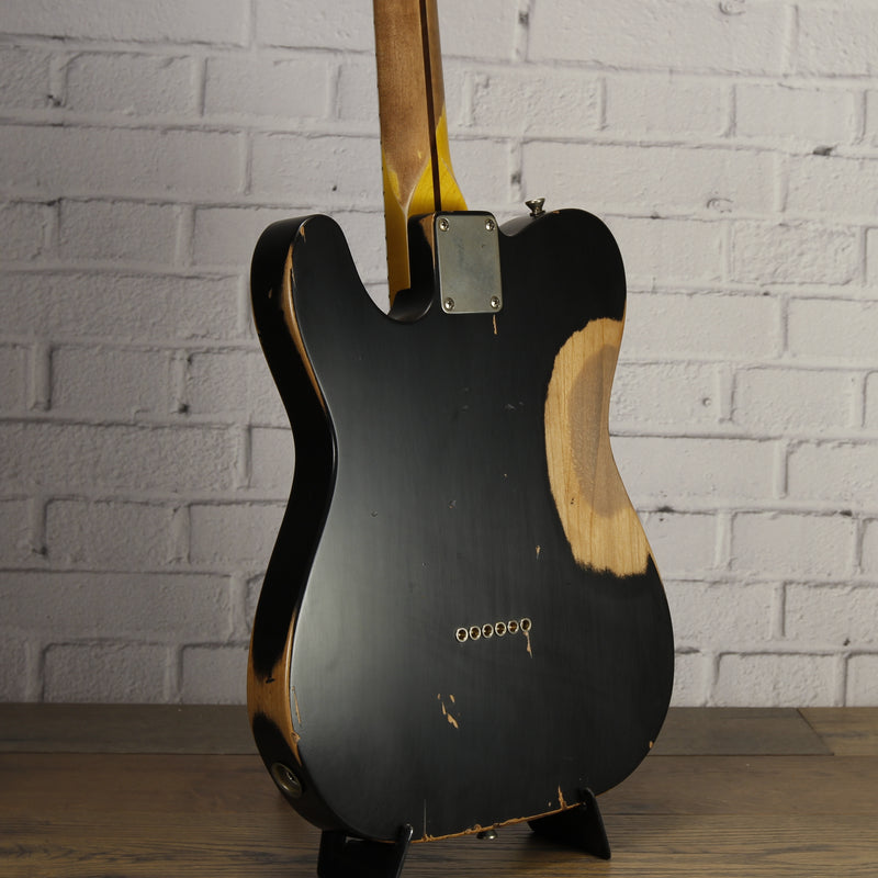 Nash E-1HB Alder Electric Guitar Black Heavy Relic w/Nash Case