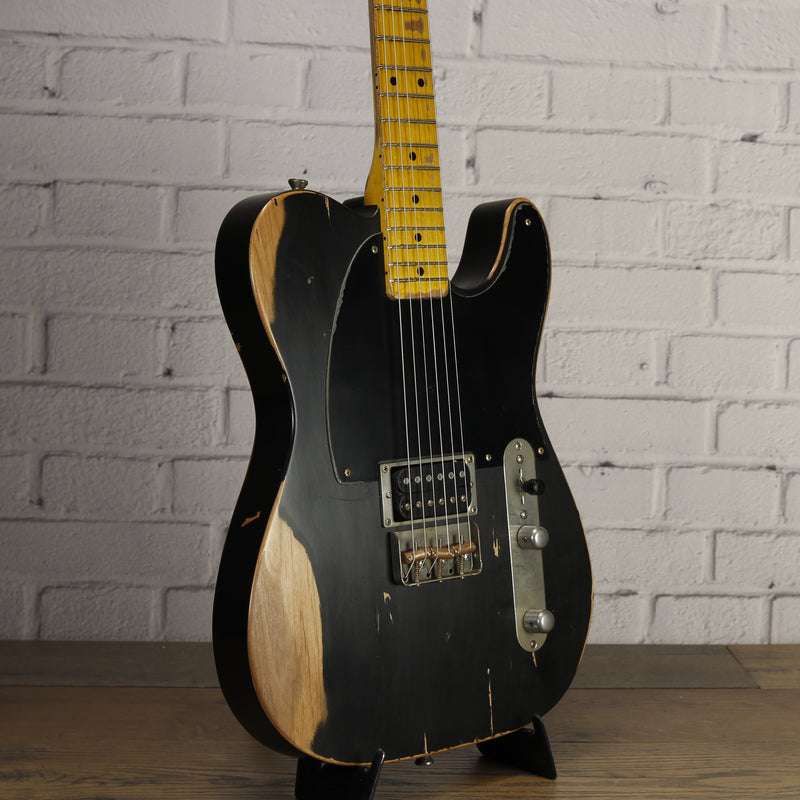 Nash E-1HB Alder Electric Guitar Black Heavy Relic w/Nash Case