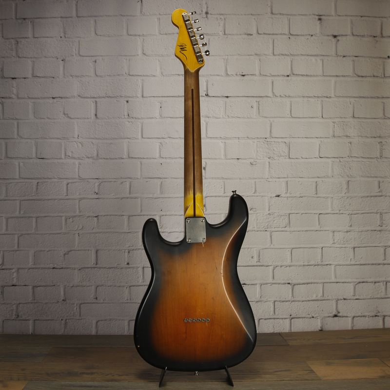 Nash S57 Hardtail Alder Electric Guitar 2-Tone Burst Light Relic w/Nash Case