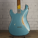 Nash S-63 Ash Hardtail Turquoise/Sunburst Medium Aging Electric Guitar w/Case