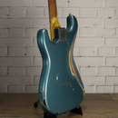 Nash S-63 Ash Hardtail Turquoise/Sunburst Medium Aging Electric Guitar w/Case