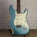 Nash S-63 Ash Hardtail Turquoise/Sunburst Medium Aging Electric Guitar w/Case