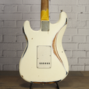 Nash S-63 Olympic White Over 2-Tone Heavy Aging Electric Guitar w/Case