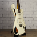 Nash S-63 Olympic White Over 2-Tone Heavy Aging Electric Guitar w/Case