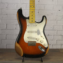 Nash S-57 Alder Electric Guitar 2-Tone Burst Hardtail Heavy Relic w/Nash Case