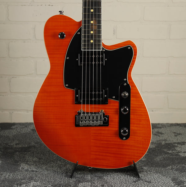 Reverend Reeves Gabrels Signature Flame Maple Rock Orange #60409-2 *B-Stock*