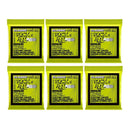 Ernie Ball 6-Pack Classic Rock N Roll Regular Slinky Pure Nickel Guitar Strings 10-46 (2251)