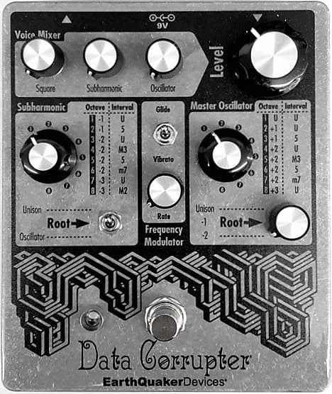 EarthQuaker Devices Data Corrupter Modulated Monophonic Harmonizing PPL Limited Edition 2017 - Present - Raw / Black Print