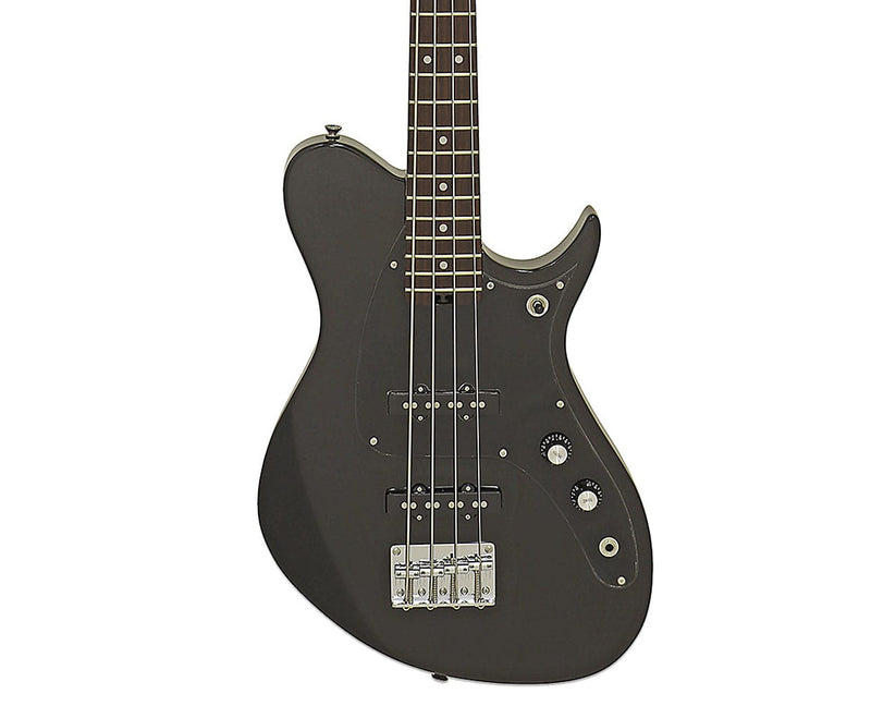 Aria Pro II Jet 4-String Bass Medium Scale Black