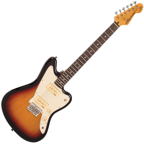 Vintage V65 Reissued Hardtail Electric Guitar Tobacco Sunburst