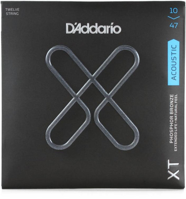 D'Addario XTAPB104712 Coated Light Gauge Phosphor Bronze 12-String Acoustic .010-047