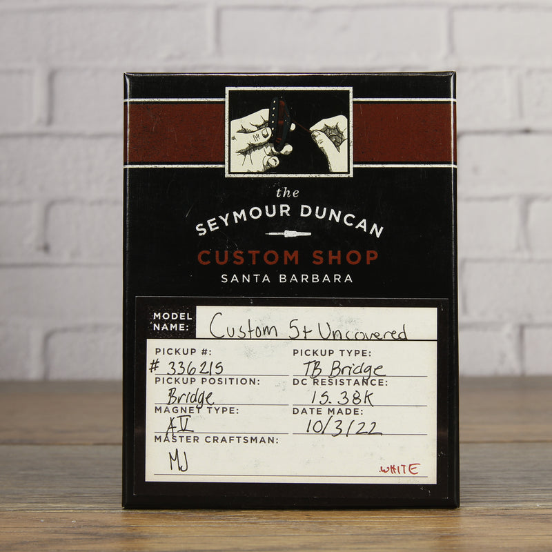 Seymour Duncan Custom Shop Custom 5 Plus Trembucker White ~15k