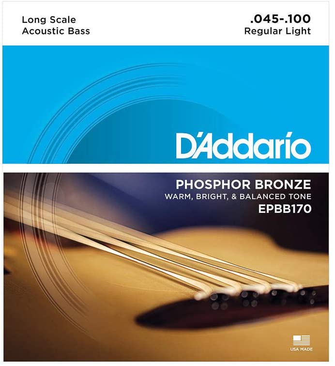 D'Addario EPBB170 Phosphor Bronze Long Scale Acoustic Bass Strings