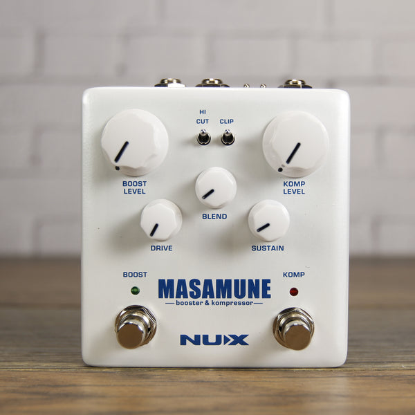analog compressor pedal NUX Masamune Guitar Analog Compressor and Booster Pedal