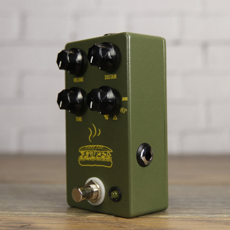 jhs pedals muffuletta distortion fuzz JHS Pedals Muffuletta Distortion/Fuzz Guitar Effects Pedal Army Green 197881306946