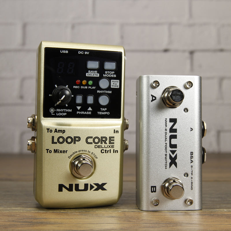 NuX Loop Core Deluxe w/Dual Foot Switch Bundle