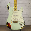 Nash S-67 Alder Electric Guitar Surf Green/3-Tone Sunburst Heavy Aging w/Nash Case