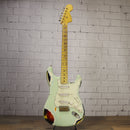 Nash S-67 Alder Electric Guitar Surf Green/3-Tone Sunburst Heavy Aging w/Nash Case