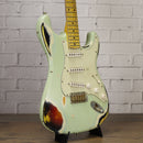 Nash S-67 Alder Electric Guitar Surf Green/3-Tone Sunburst Heavy Aging w/Nash Case