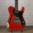 Nash T-69 Thinline Alder Dakota Red Double-Bound Medium Aging w/Nash Case