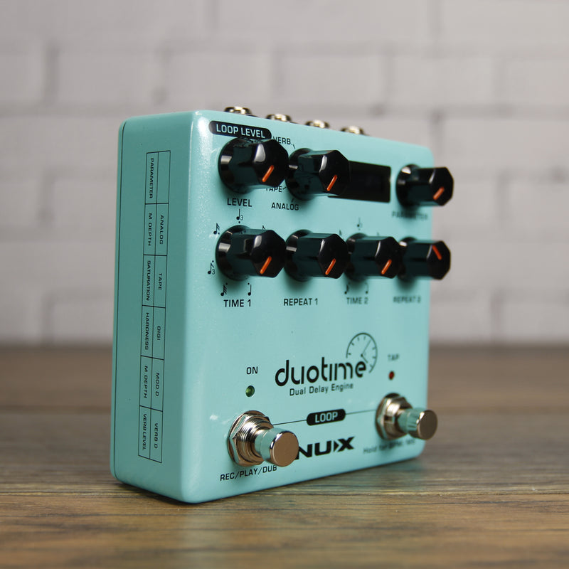 dual delay pedal NuX NDD-6 DuoTime Dual Delay Engine Pedal