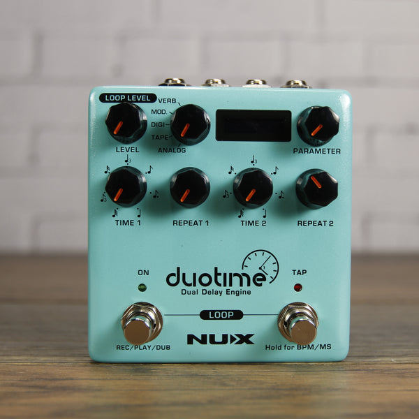delay pedal bpm NUX Duotime Dual Delay Engine Pedal